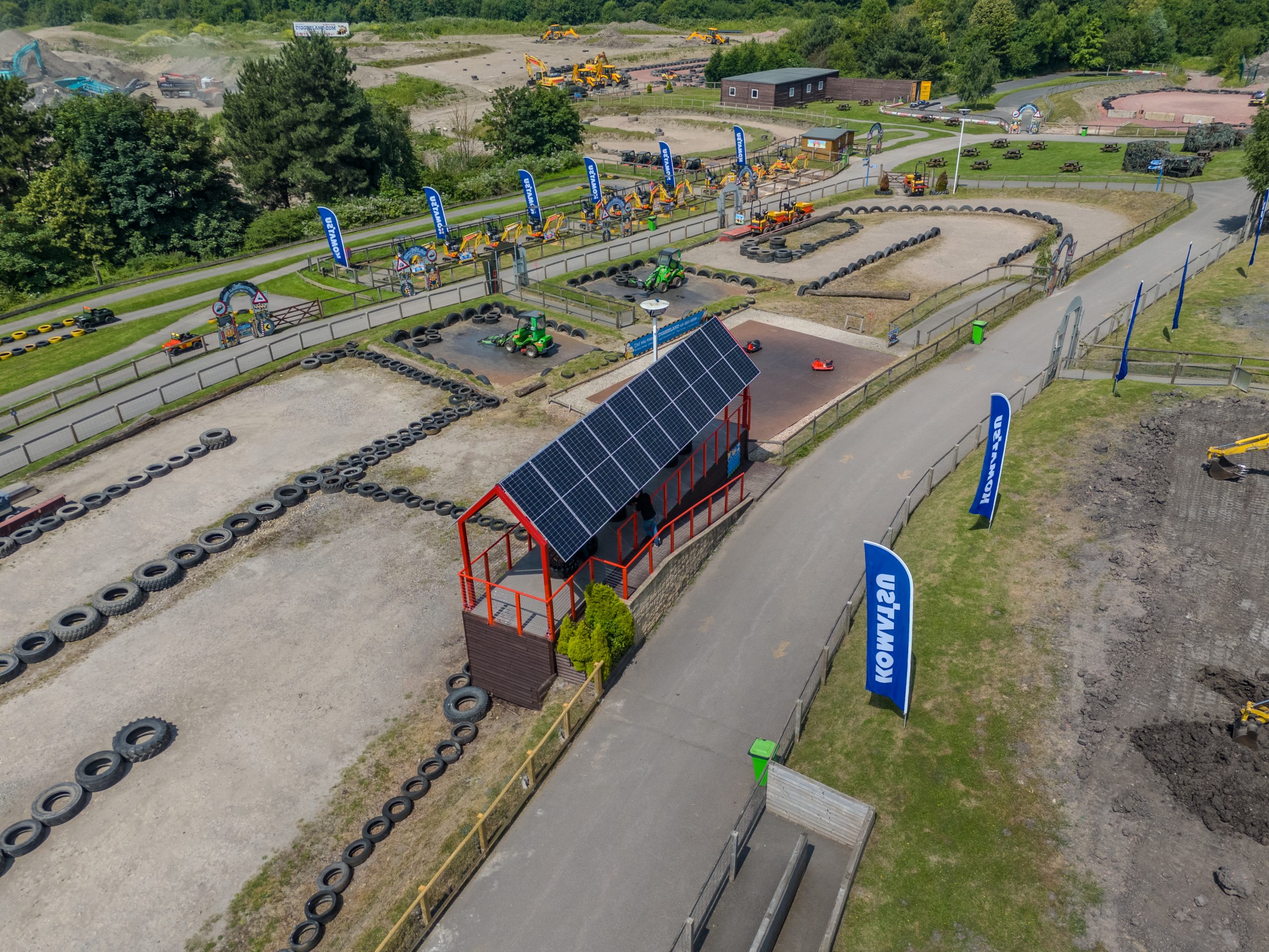 Solar panels at Diggerland
