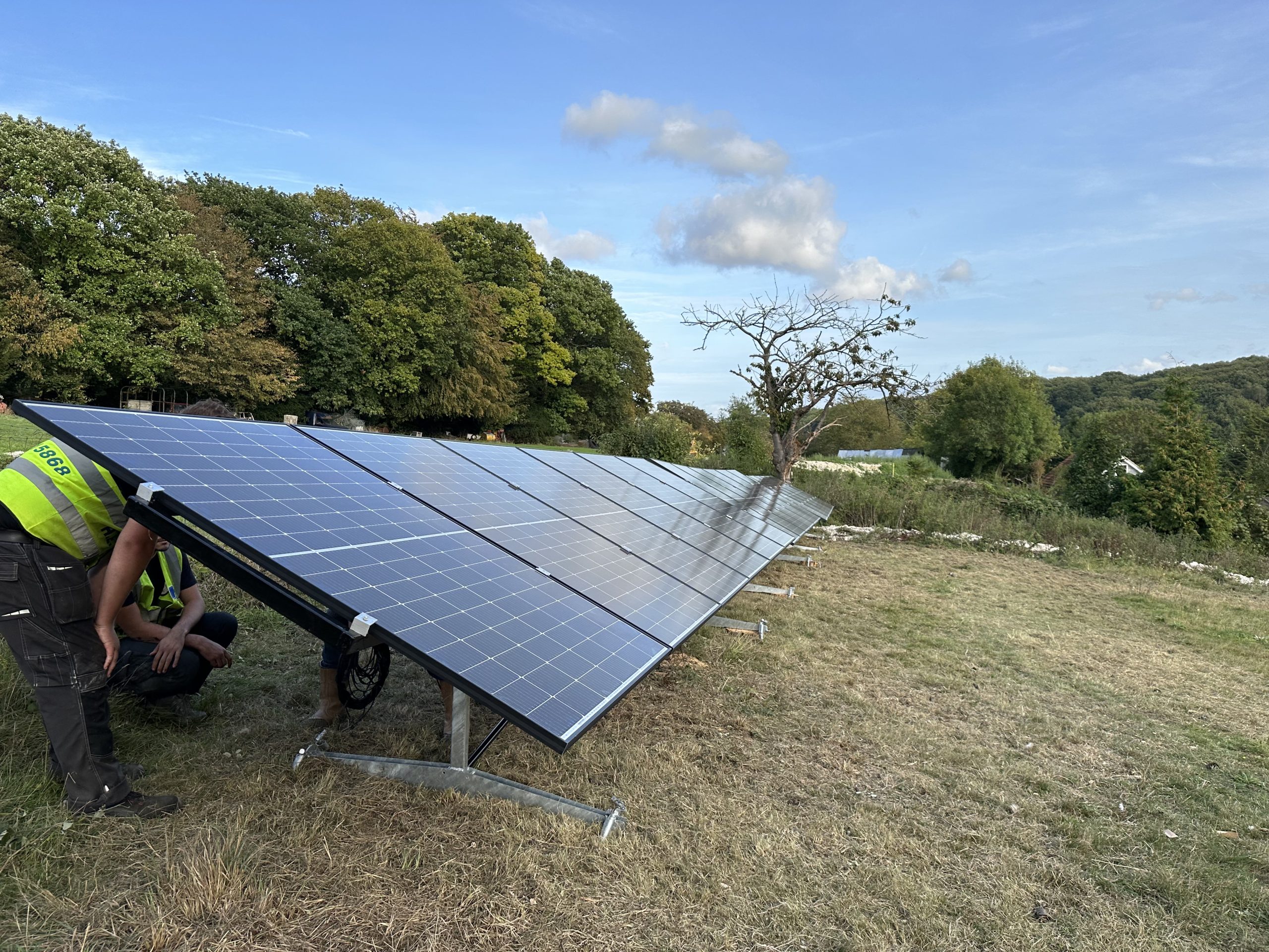 Solar panels fitted by Sunpower Services